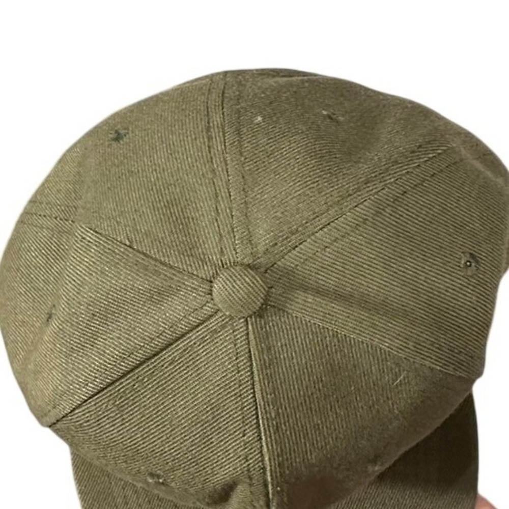 Thump Coffee Snapback Hat Adjustable Olive Green Leather Patch Rope Detail Cap - Picture 6 of 13
